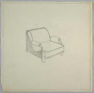 Drawing, Fan Armchair