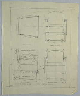 Drawing, Lloyd Metal Chair
