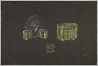 Drawing, Chest, Vanity, Stool