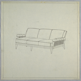 Drawing, 3 Cushion Tuff [sic.] End