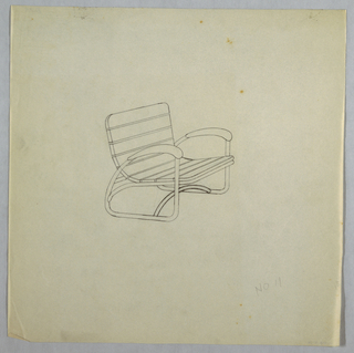 Drawing, Slat Chair