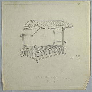 Drawing, Canopy Lounger
