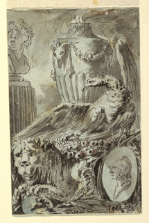 Drawing, Fantasy of Classical Sculpture