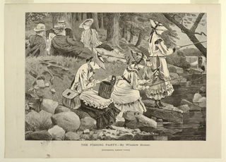 Print, The Fishing Party, from Appletons' Journal of Literature, Science and Art, October 2, 1869, Supplement