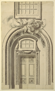 Drawing, Design for a church doorway