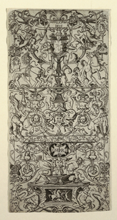 Print, Ornament Panel with Mars