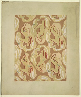 Drawing, Design for Rug: Leda and the Swan