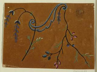 Drawing, Design for a Woven Fabric, Fragment