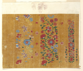 Drawing, Design for Woven Shawl with Indianizing Motifs