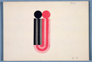 Drawing, Design for a Monogram: I.J.