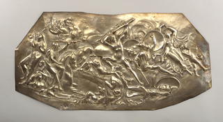 Panel with Battle Scene Panel