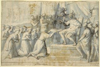 Drawing, Turkish Ambassador Presenting Gift to Don Giovanni of Austria