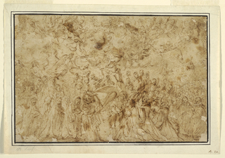 Drawing, Ascension of the Virgin