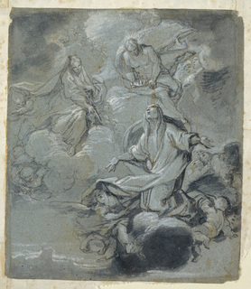 Drawing, Apotheosis of a Female Saint