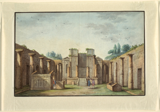 Drawing, View of Naples (or vicinity)