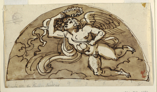 Drawing, Spring, Lunette for Ceiling, Sala Ottagonale, Palazzo Milzetti, Faenza