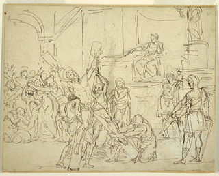 Drawing, Martyrdom of St. Andrew