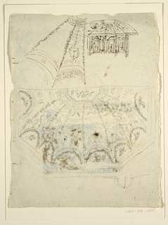 Drawing, Study for the Sala di Apollo, Palazzo Milzetti, Faenza