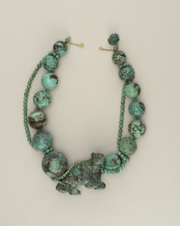 Turquoise Bear Necklace