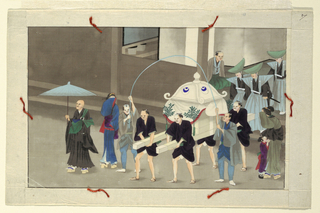 Drawing, One of Sixteen Scenes of the Death and Burial of a Man