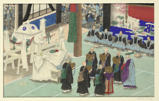 Drawing, One of Sixteen Scenes of the Death and Burial of a Man