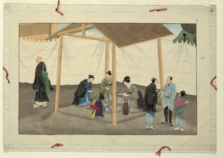 Drawing, One of Sixteen Scenes of the Death and Burial of a Man