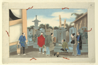 Drawing, One of Sixteen Scenes of the Death and Burial of a Man