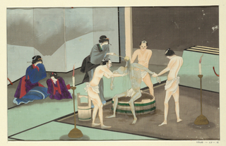 Drawing, One of Sixteen Scenes of the Death and Burial of a Man