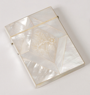 Card Case with Flower Motif Card Case