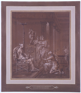 Drawing, Wallpaper Design:  Psyche Bringing to Venus a Glass from the Fountain of Youth