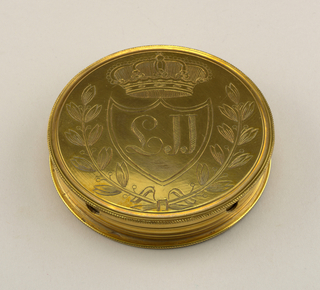 Skippet And Cover With Seal Of Leopold II (Austria)