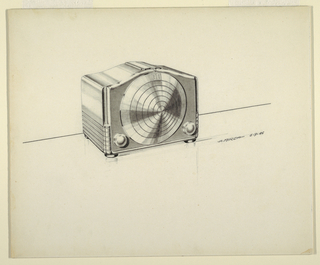 Drawing, Design for a Radio