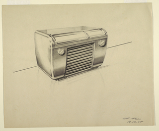 Drawing, Design for a Radio