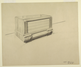 Drawing, Design for a Radio