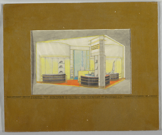 Drawing, Design for Birtman Electric Company Century of Progress Exhibition, Chicago, IL