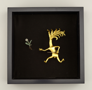 Figure Pin #147 (Wingnut and Errant Dandelion) Brooch With Holder