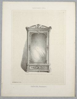 Print, Monthly Cabinet Makers Album: Wardrobe