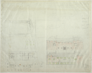 Drawing, Design for a Building