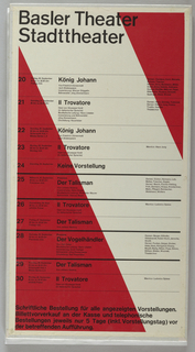 Poster, Basler Theater Stadttheater