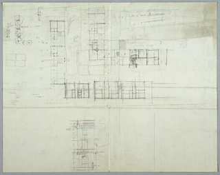 Drawing, Design for a Building