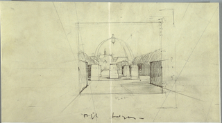 Drawing, Design for a Building