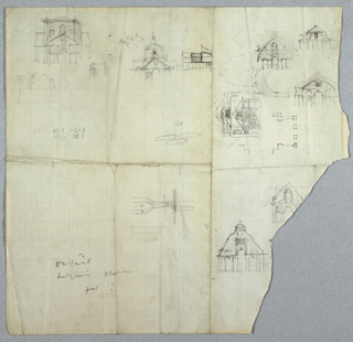 Drawing, Designs for a Building