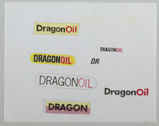 Drawing, Logo Designs for DragonOil