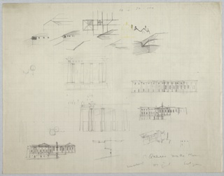 Drawing, Design for a Building