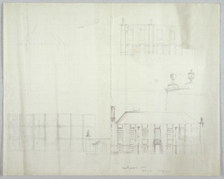 Drawing, Design for a Building