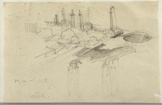 Drawing, Design for a Courtyard