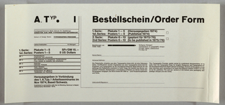 Form, Bestellschein (Order Form)