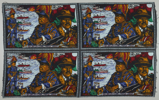 Textile, Centennial of Marcus Garvey, 1887–1987