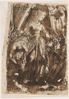 Drawing, Judith with the Head of Holofernes