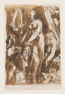 Drawing, Judith with the Head of Holofernes